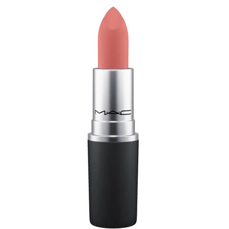 MAC Powder Kiss Lipstick #924 Reverence สีชมพูหวานเย็น ให้ริมฝีปากอมชมพูสุขภาพดี 